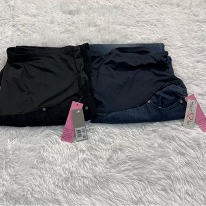 TIMES TWO MATERNITY PANTS. TWO PAIR, BOTH SIZE 3X. NWT.